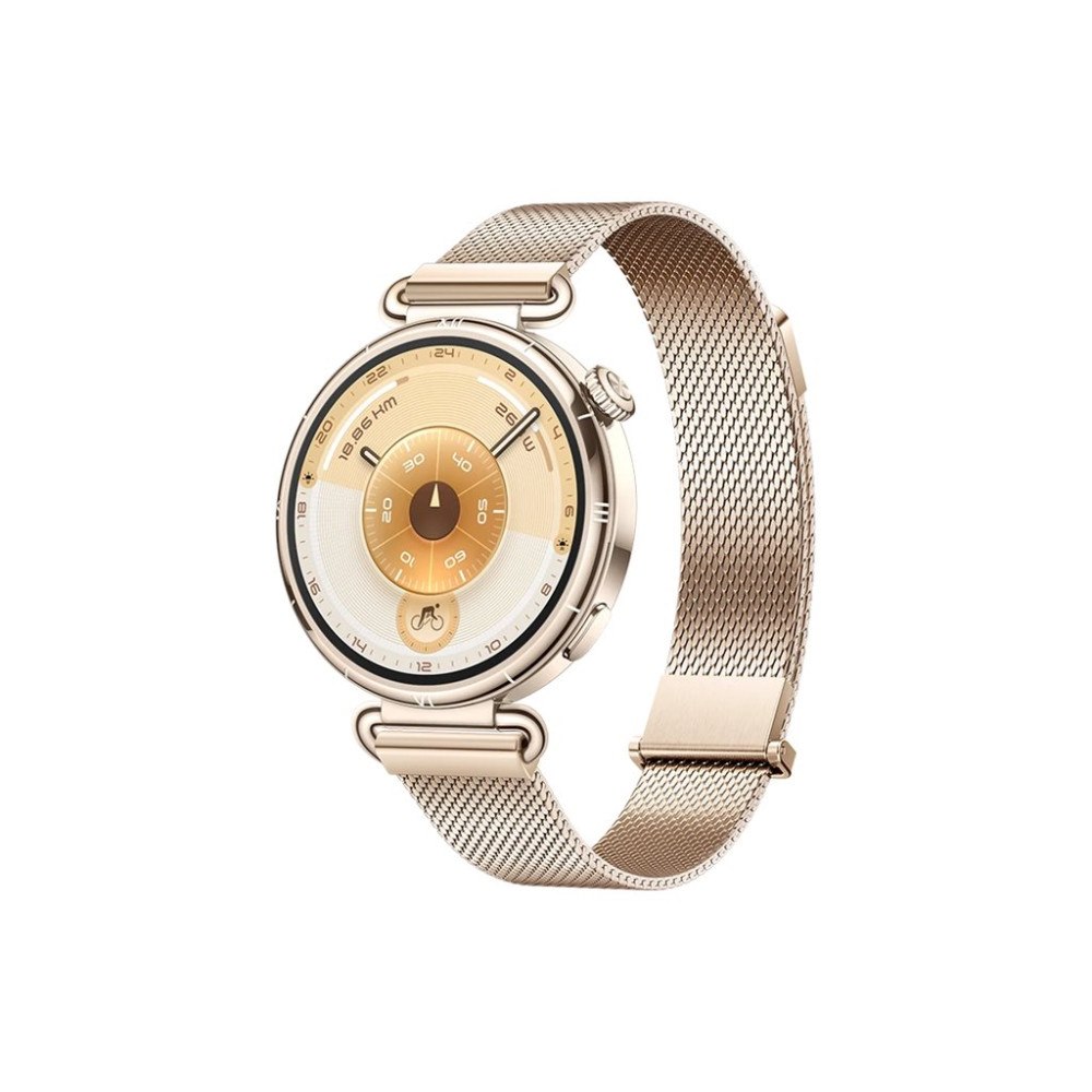 Huawei Huawei Watch GT 6 - rostfritt stål - smart klocka med milanese-rem - guld - guld