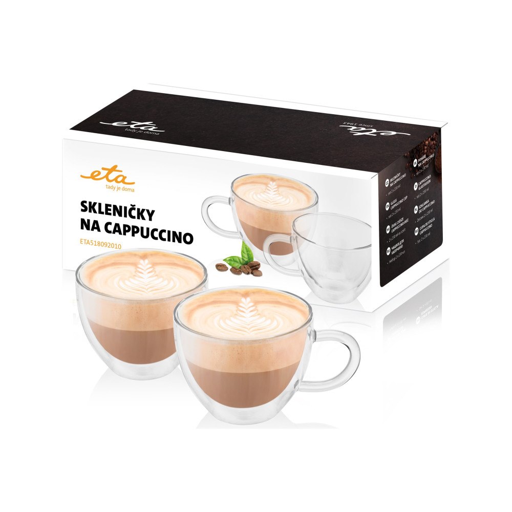 ETA ETA 5180 92010 - cappuccinoglas - 230 ml (paket om 2)
