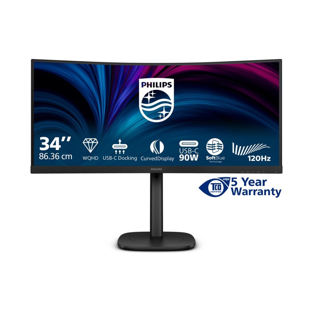 Philips Philips 34B2U3600C - 3000 Series - LED-skärm - böjd - 34"