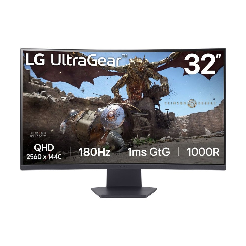 LG LG UltraGear 32GS60QC-B - LED-skärm - böjd - QHD - 32" - HDR