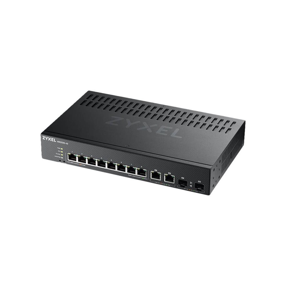 ZyXEL Communications Zyxel GS2220-10 - switch - 8 portar - Administrerad - rackmonterbar
