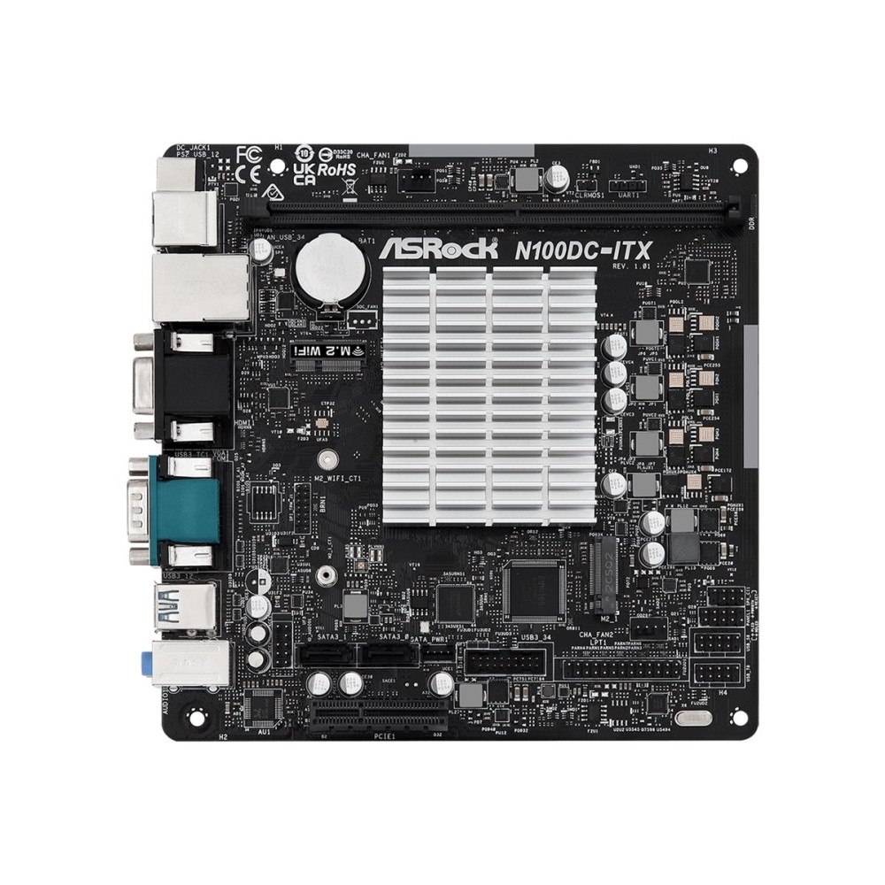 ASRock ASRock N100DC-ITX - moderkort - mini ITX - Intel N-series N100