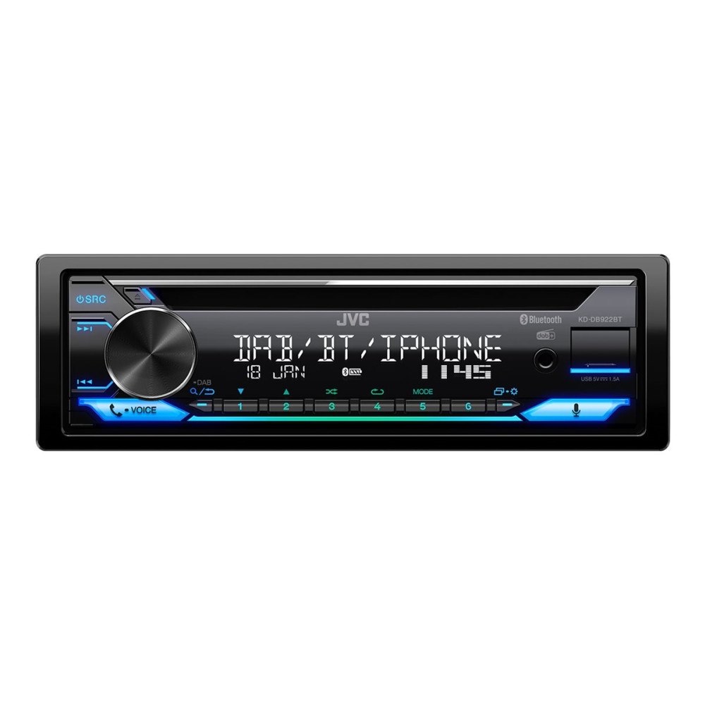 JVC JVC KD-DB922BT - Bil - CD-mottagare - inbyggd enhet - Enkel-DIN