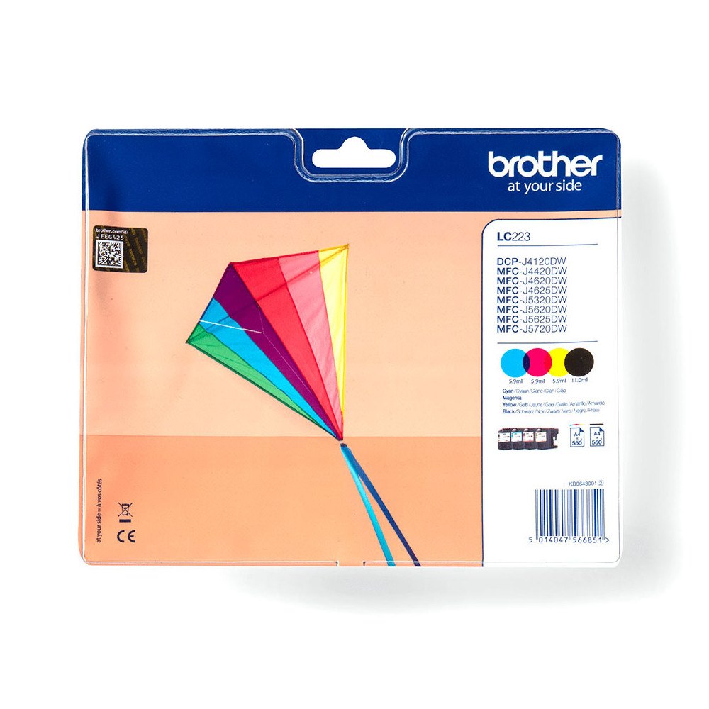 Brother Ink LC223VALBP LC-223 Multipack
