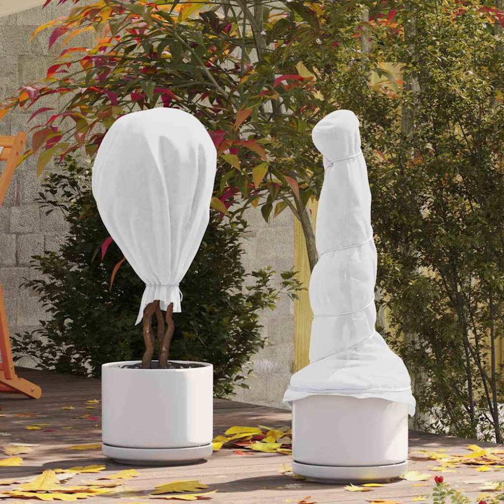 vidaXL Frostskydd för växtfleece Vit 20 x 1,6 m Syntetiskt tyg