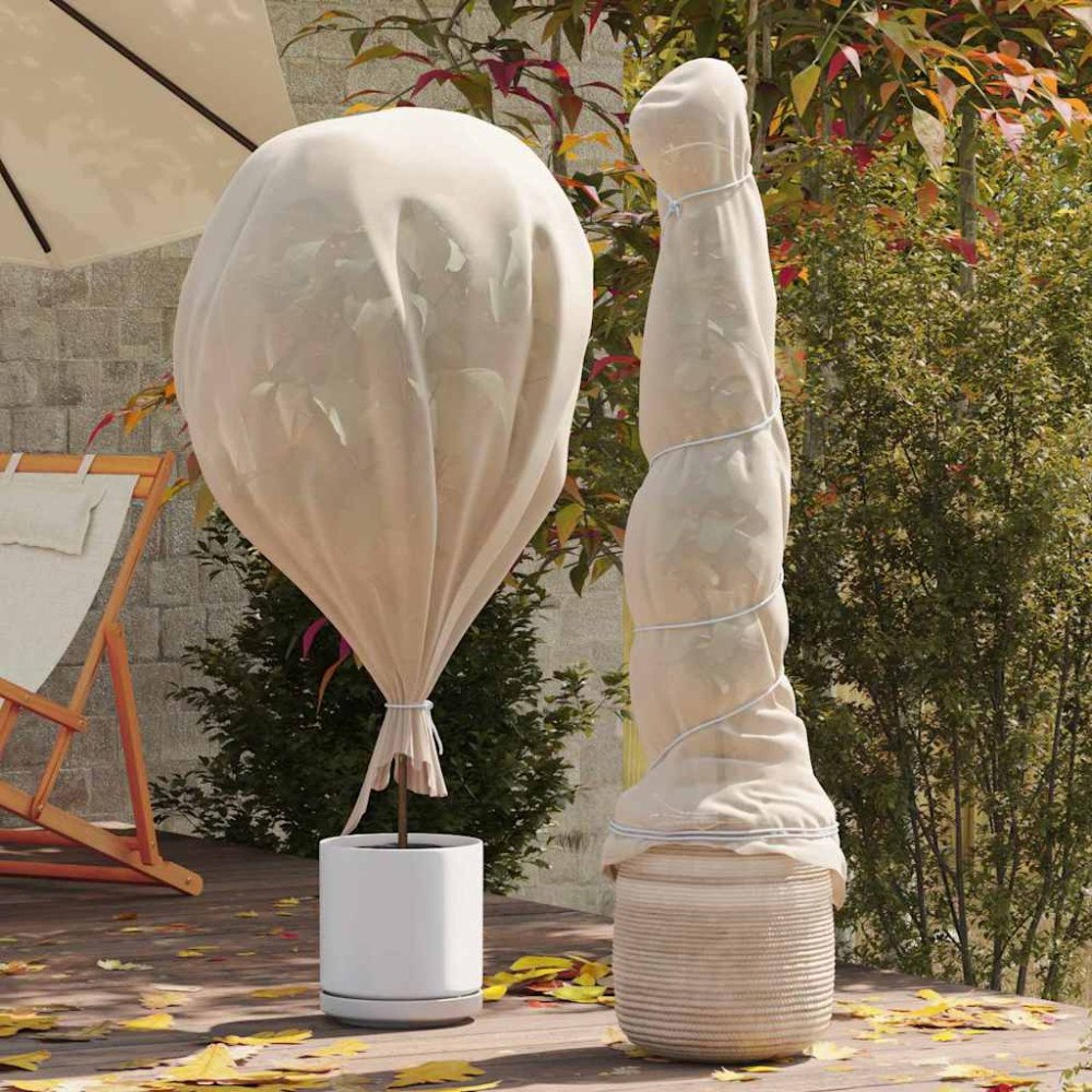 vidaXL Frostskydd för växtfleece Beige 50 x 3,2 m Syntetiskt tyg