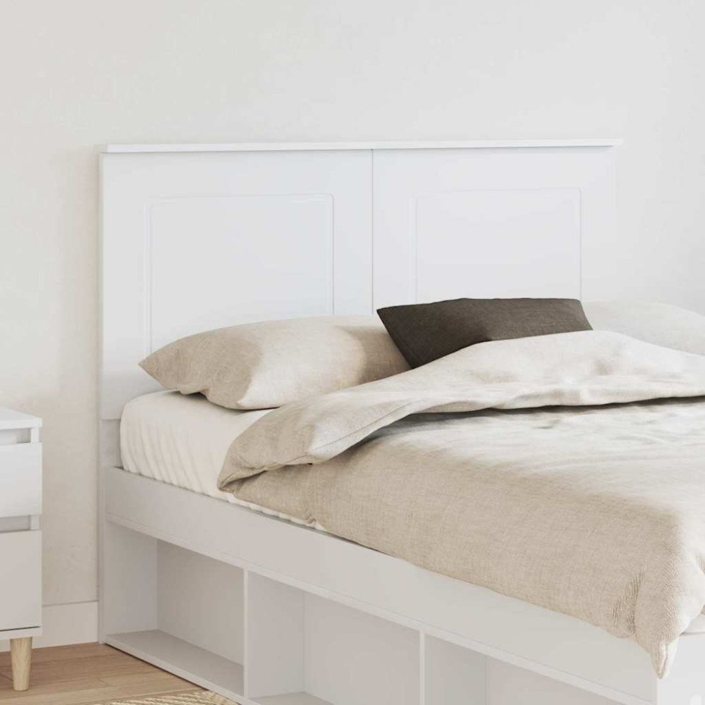 vidaXL Huvudgavel med huvudgavel Vit 120 cm Konstruerat trä