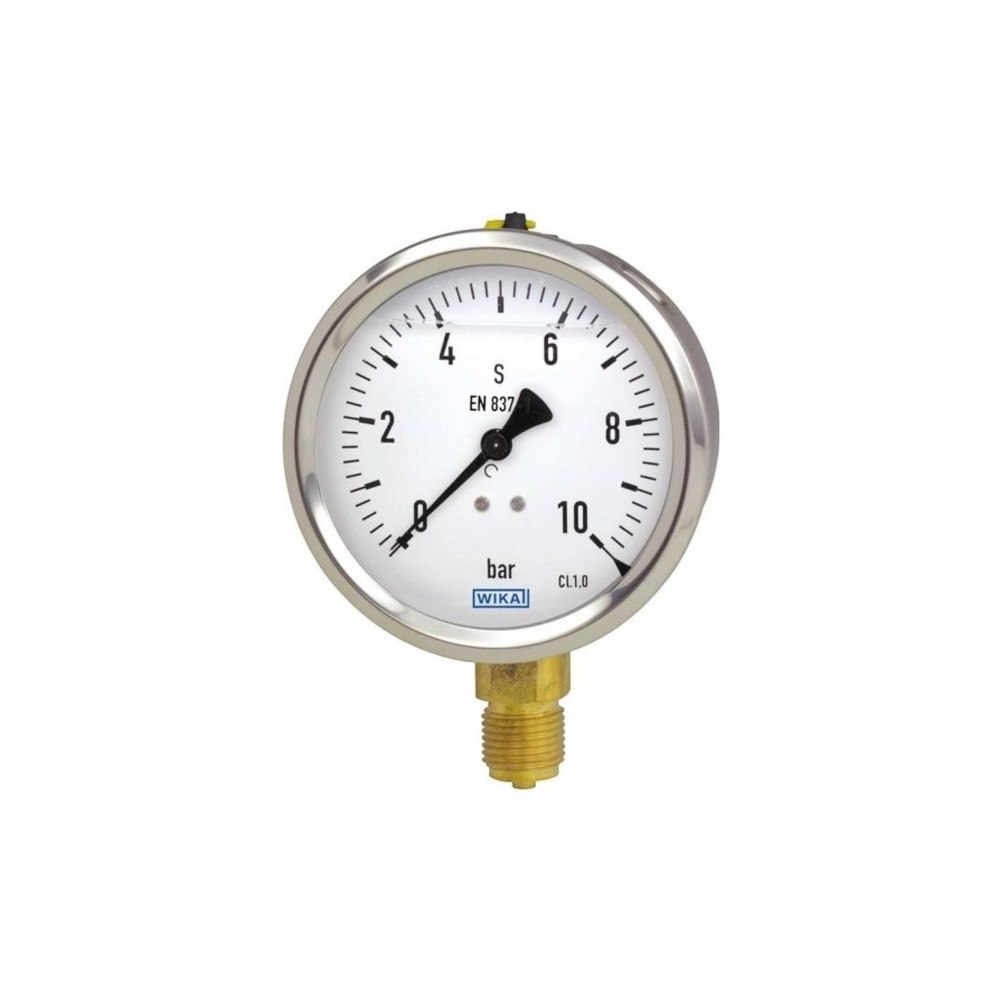 Wika Tryckmätare, glycerinfylld, rostfri 9022210 213.53.063 10 ba...