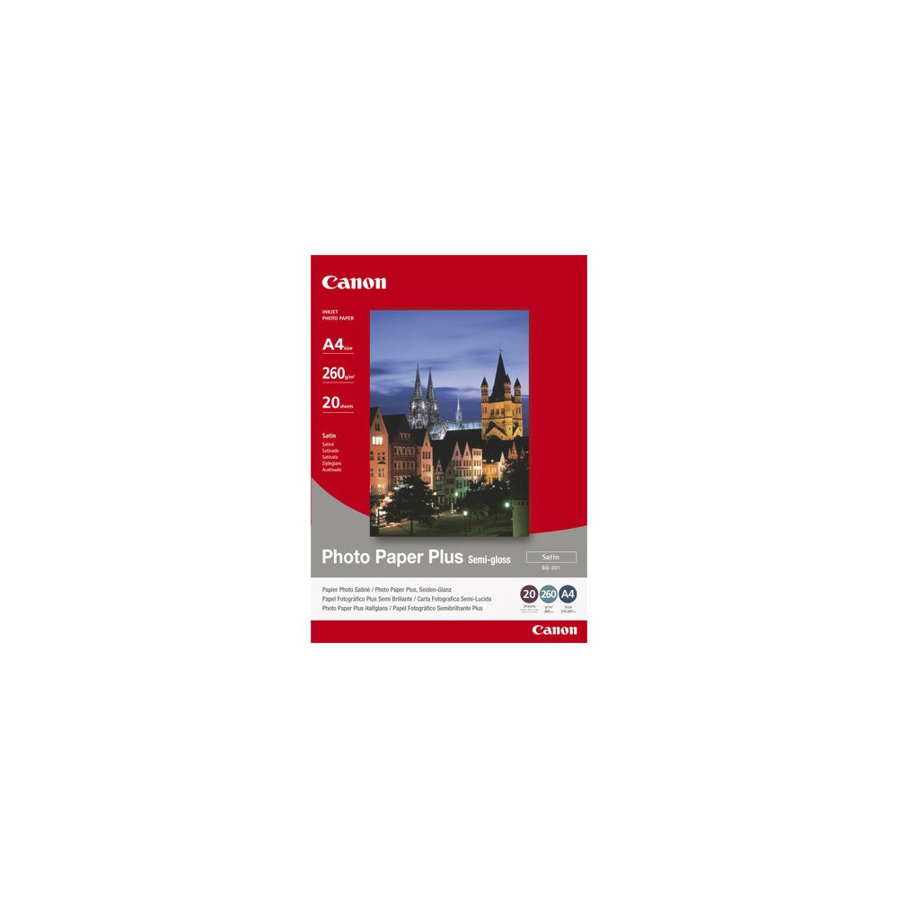 CANON Canon Photo Paper Plus SG-201 - fotopapper - halvblank - 20 ark - A3 - 260 g/m²