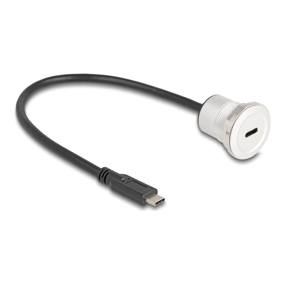 DeLOCK Delock - USB typ C-förlängningskabel - 24 pin USB-C till 24 pin USB-C - 30 cm