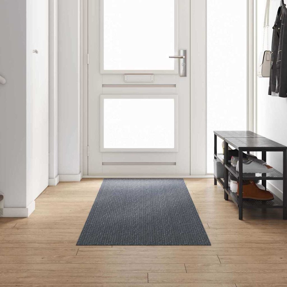 vidaXL Matta-runner Grå 80 x 300 cm tyg