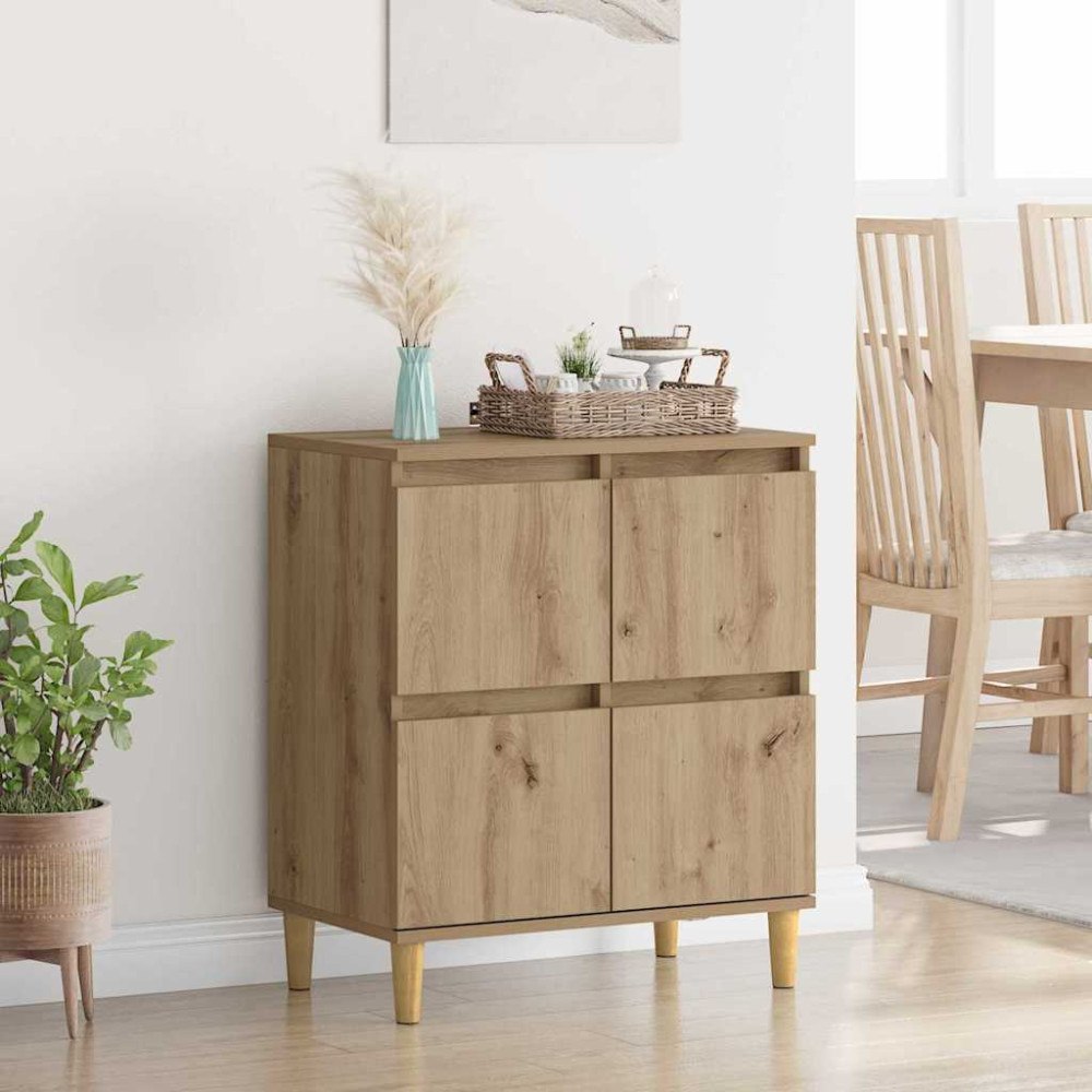 vidaXL Sideboard Artisan Ek 60 x 35 x 70 cm Konstruerat trä