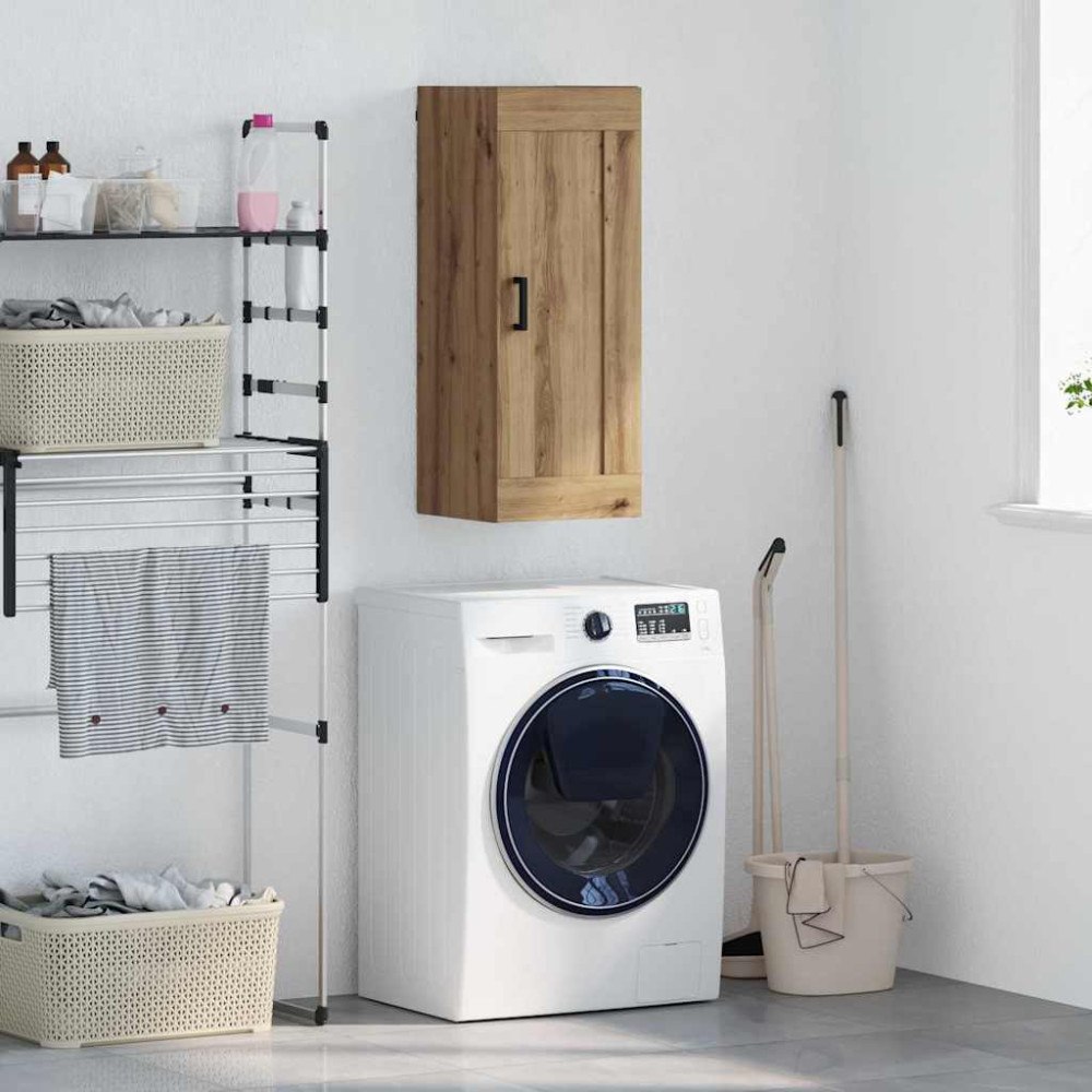 vidaXL Väggskåp Artisan Ek 34,5 x 34 x 90 cm Konstruerat trä