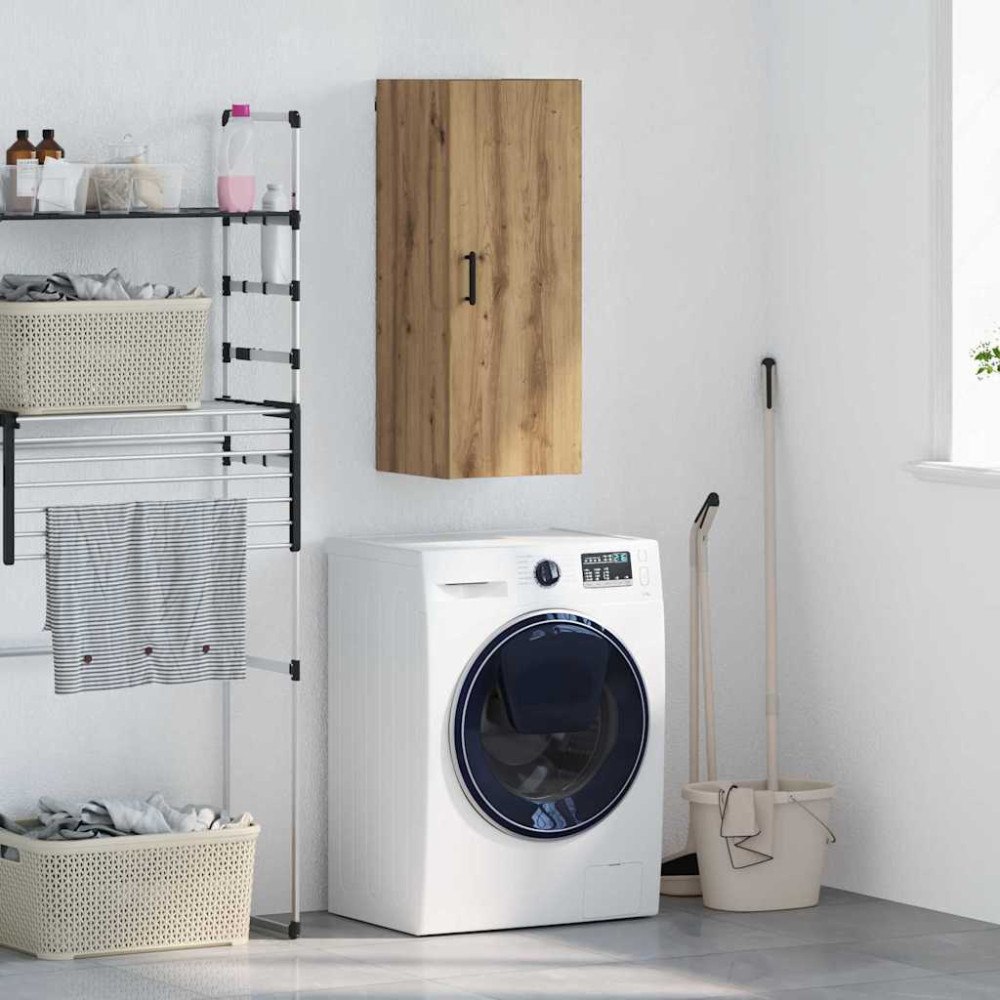 vidaXL Väggskåp Artisan Ek 34,5 x 34 x 90 cm Konstruerat trä