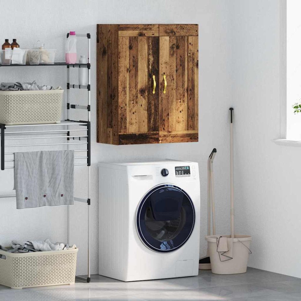 vidaXL Väggskåp Gammalt trä 69,5 x 34 x 90 cm Konstruerat trä