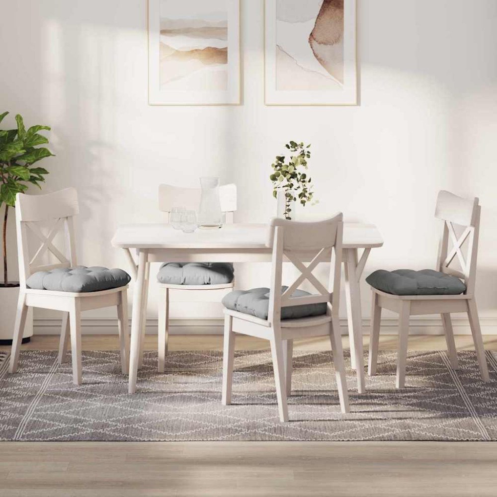 vidaXL Sittkuddar 4 pcs Moln Grå 45 x 45 x 12 cm tyg