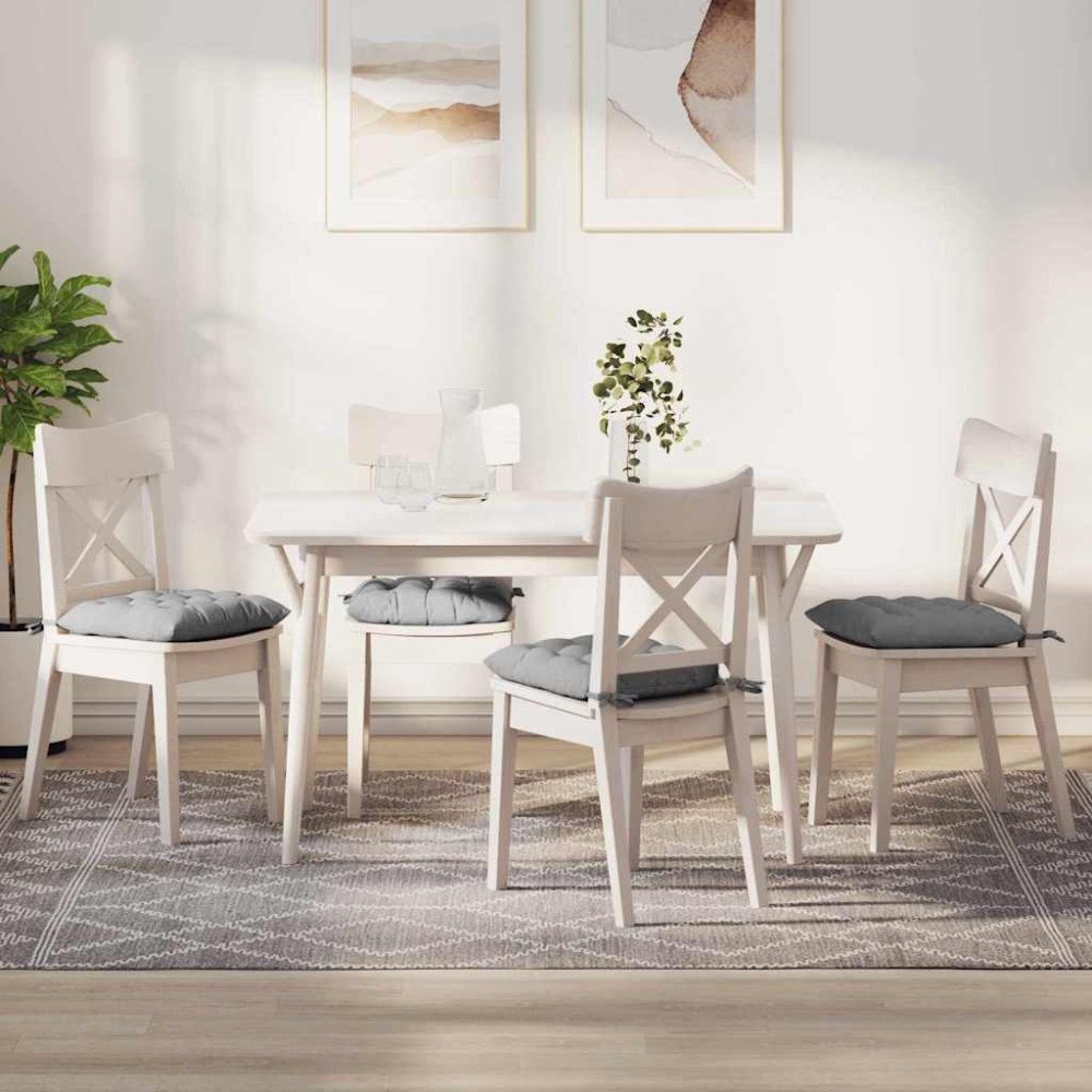 vidaXL Sittkuddar 2 pcs Moln Grå 40 x 40 x 6 cm tyg