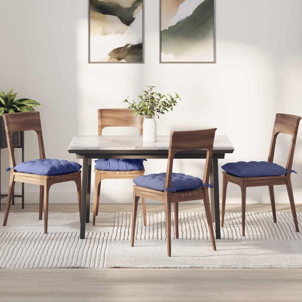 vidaXL Sittkuddar 2 pcs Jeansblå 40 x 40 x 6 cm tyg