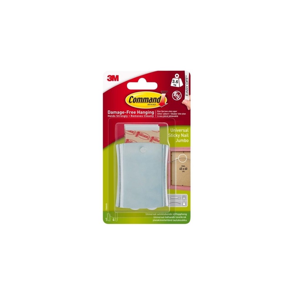 3M Command extra stor universell bildhängare, metall, 1 hängare