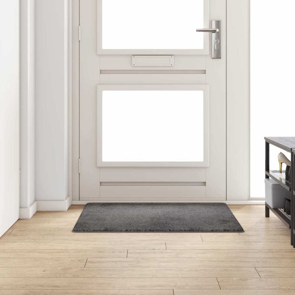 vidaXL Matta-runner Grå 100 x 100 cm 100% Polypropen Tuft