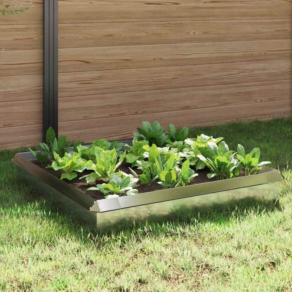 vidaXL Snigelstaket 8 pcs Silver Rostfritt stål