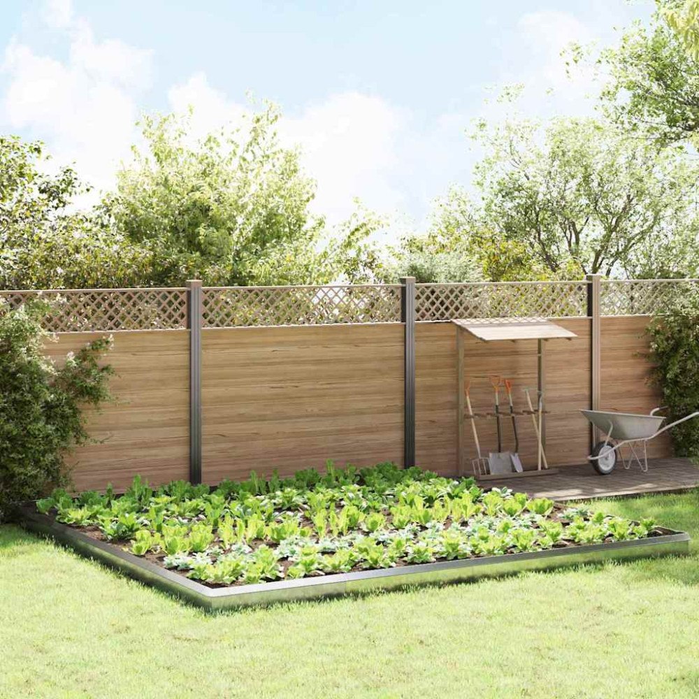 vidaXL Snigelstaket 20 pcs Silver Galvaniserat Stål