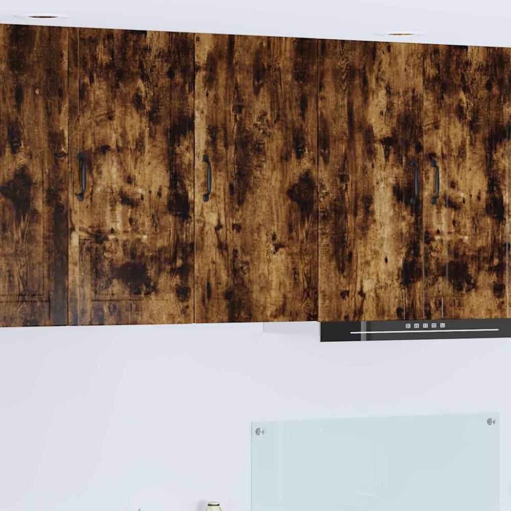 vidaXL Köksskåp med hylla Rökt ek 40 x 31 x 80 cm Konstruerat trä