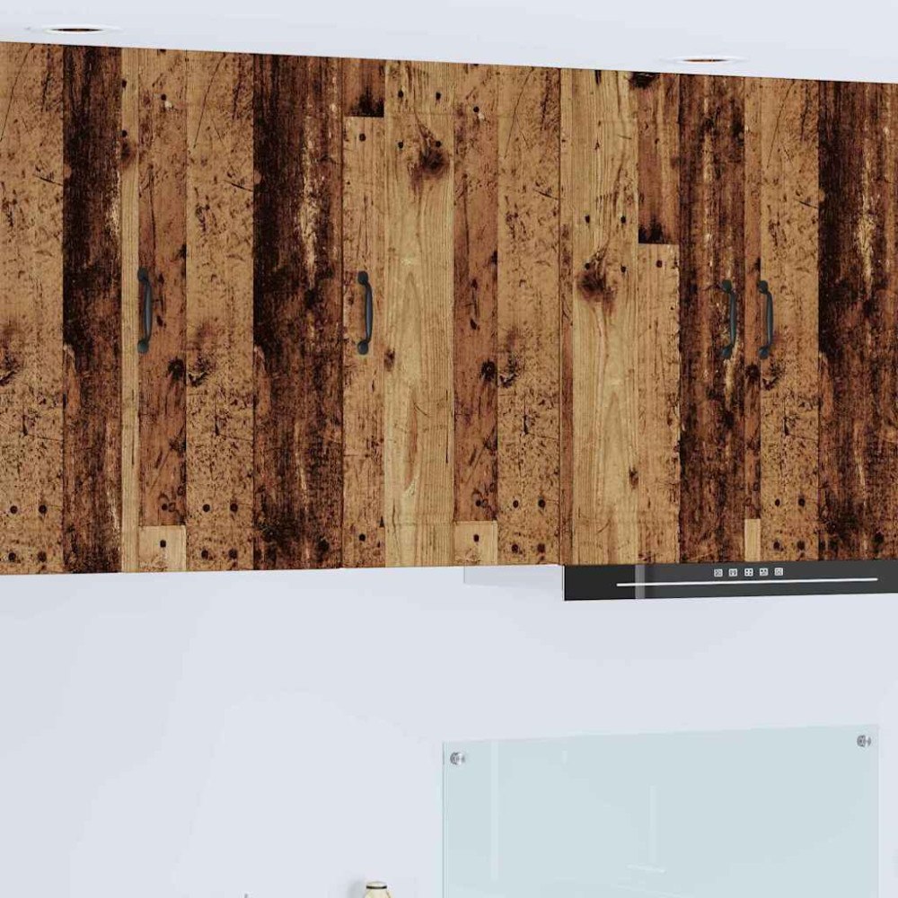 vidaXL Köksskåp med hylla Gammalt trä 40 x 31 x 80 cm Konstruerat trä