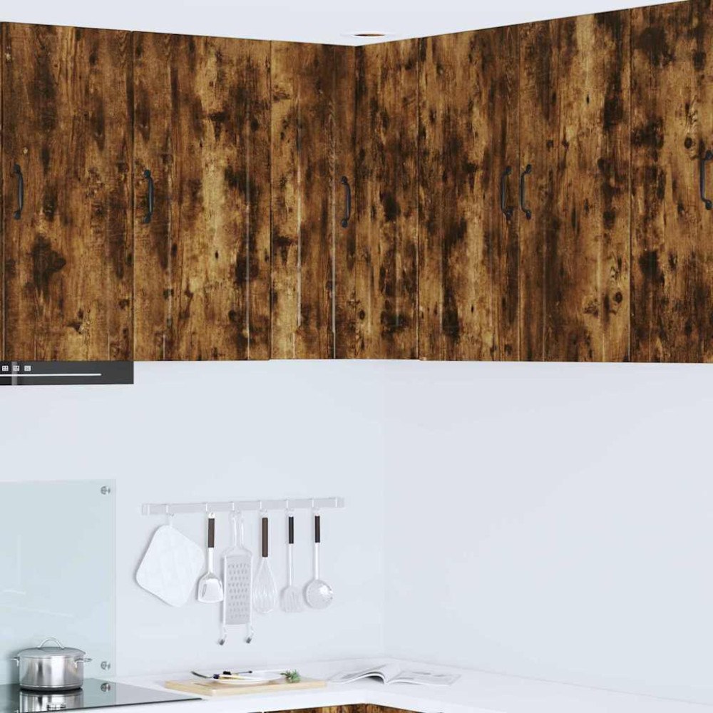 vidaXL Köksskåp med hylla Rökt ek 57 x 57 x 80 cm Konstruerat trä