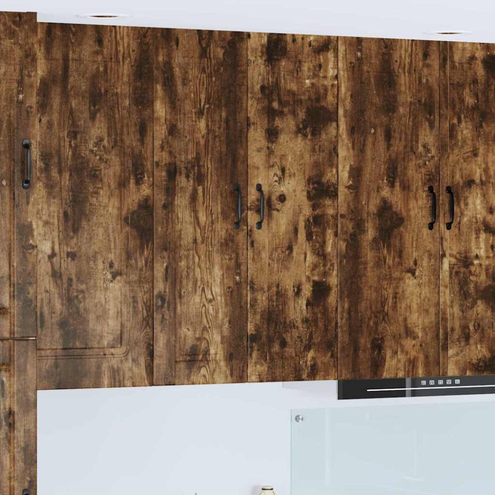 vidaXL Köksskåp med hylla Rökt ek 30 x 31 x 100 cm Konstruerat trä