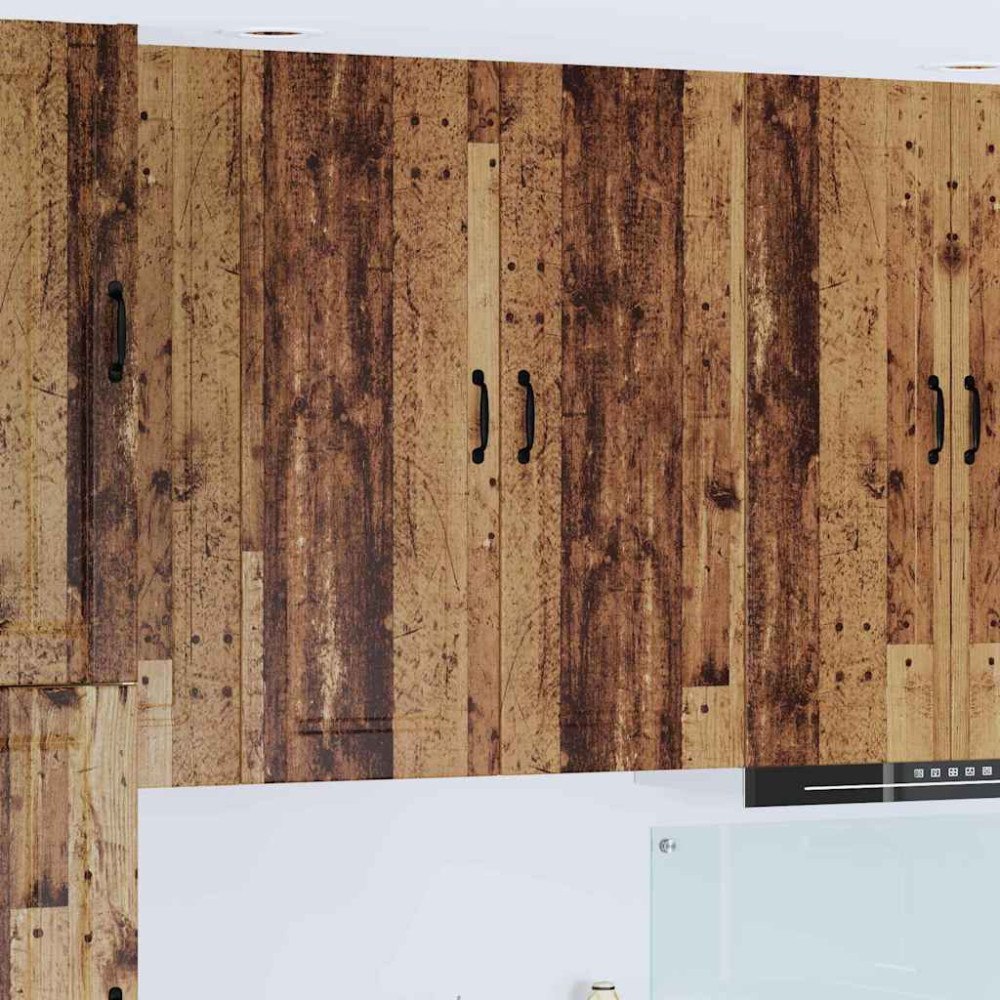 vidaXL Köksskåp med hylla Gammalt trä 40 x 31 x 100 cm Konstruerat trä
