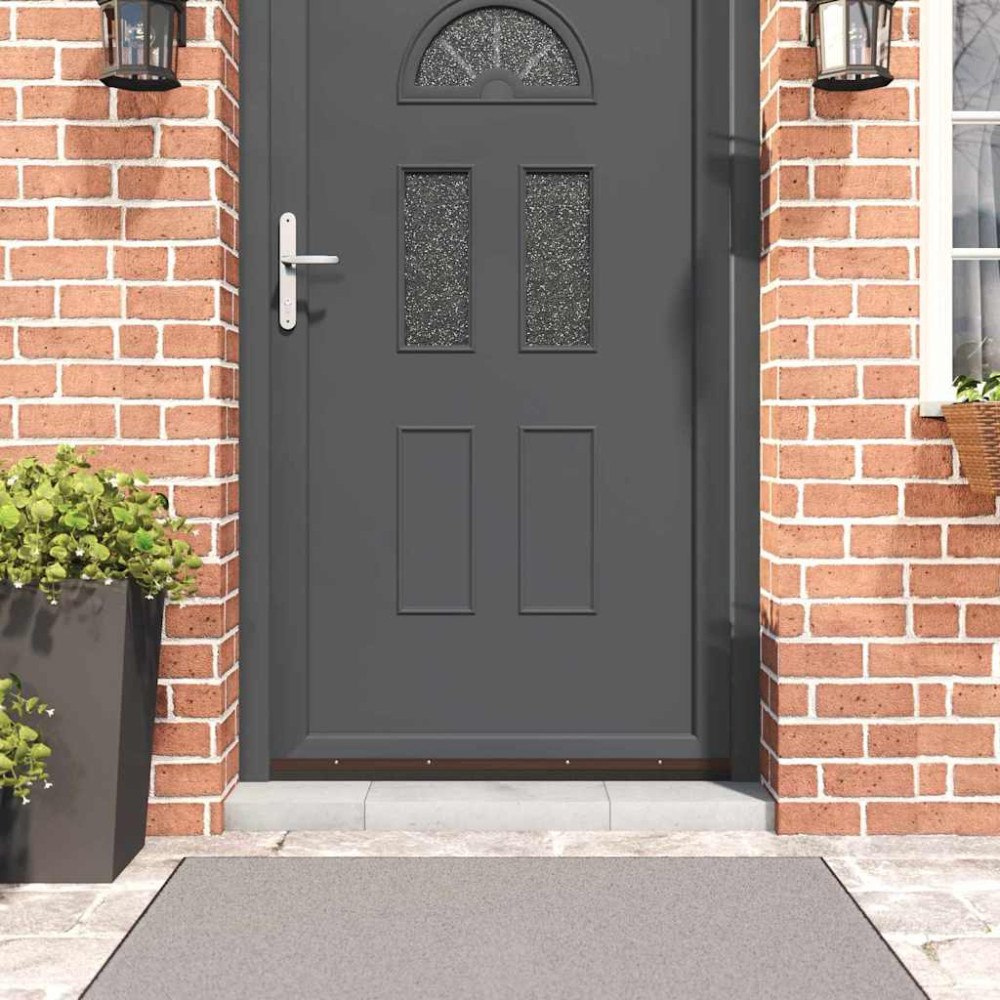 vidaXL Skruvmonterade dörrborsttätningslister 12 pcs Brun 100 cm