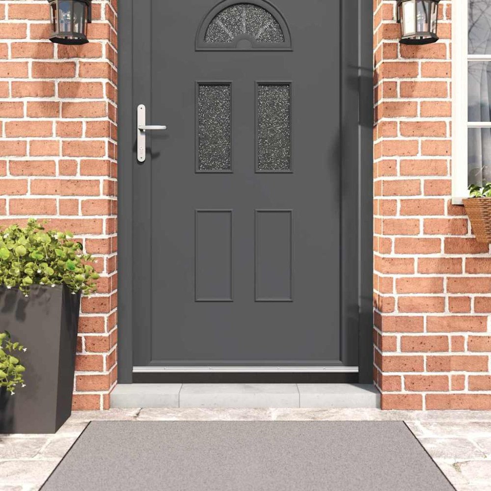 vidaXL Skruvmonterade dörrborsttätningslister 6 pcs Silver 100 cm