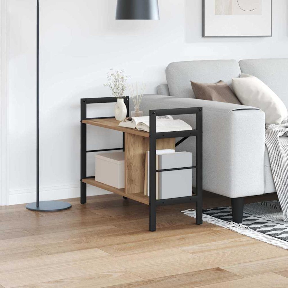 vidaXL Hyllsystem Artisan Ek 75 x 30 x 58,5 cm Konstruerat trä