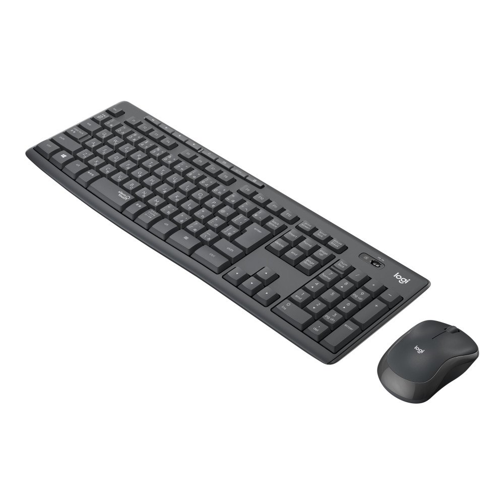 Logitech Logitech MK295 Silent - sats med tangentbord och mus - spansk - grafit Inmatningsenhet