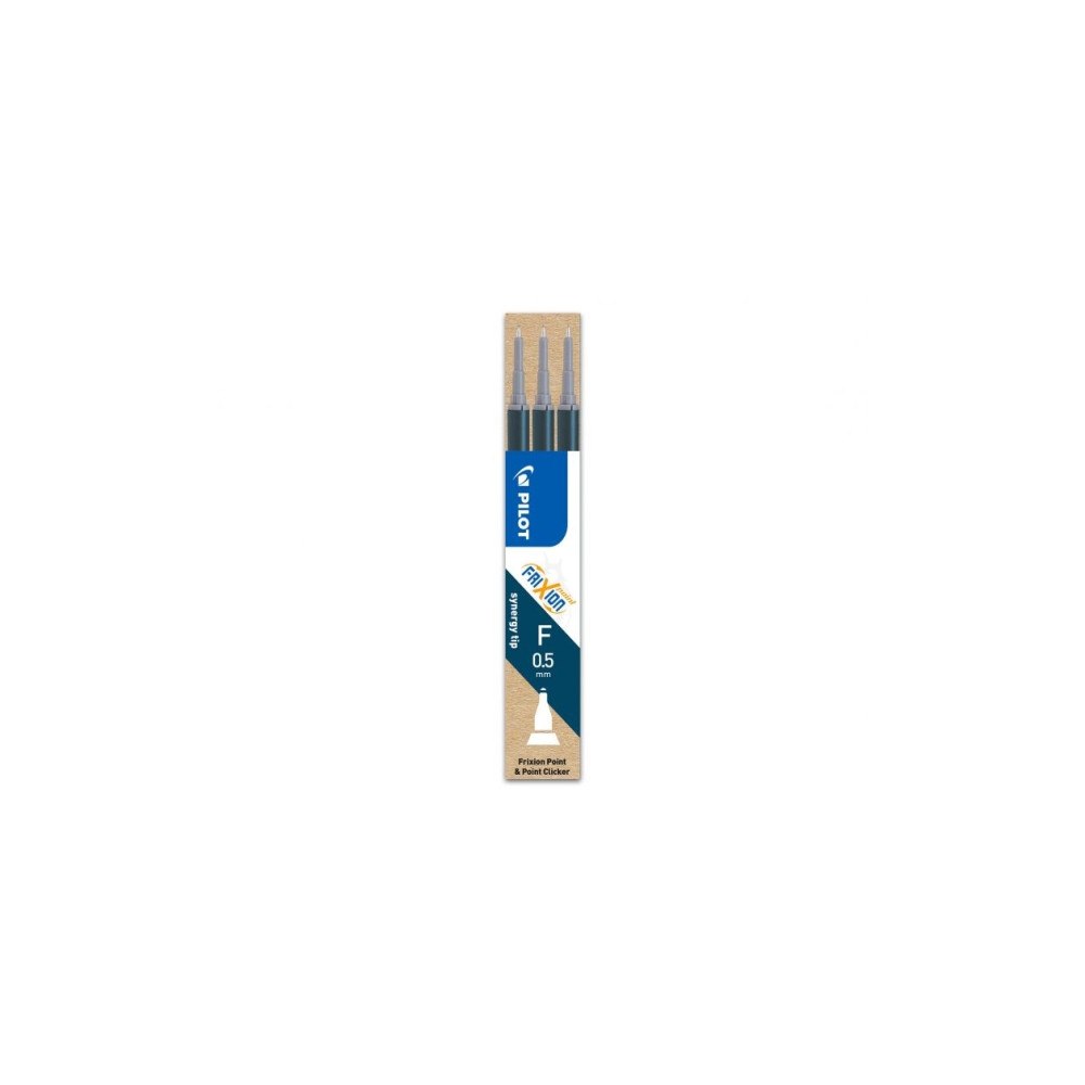 Pilot Pen Refill Pilot FriXion Point Clicker '05' 0,5 mm blå/svart (3...