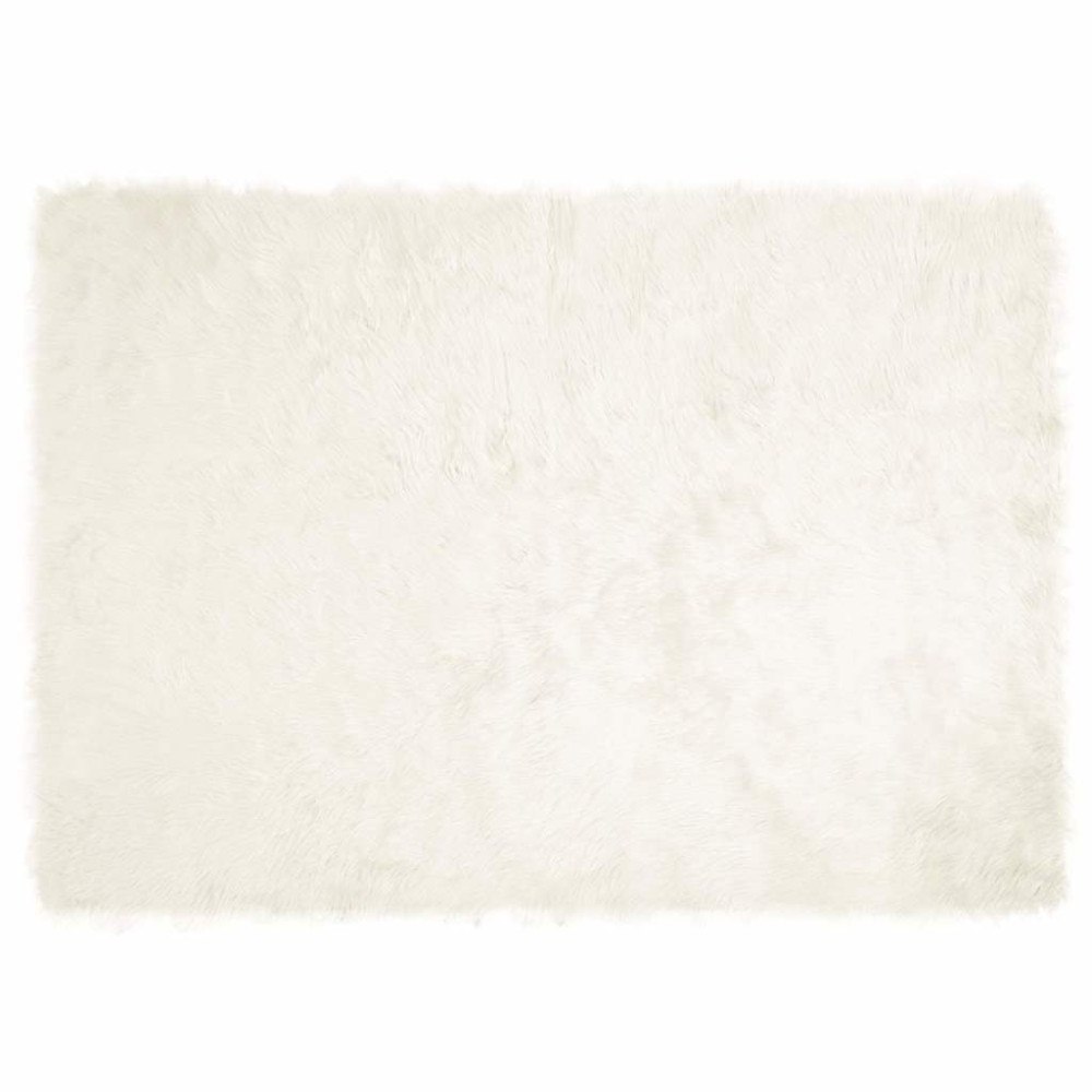 vidaXL Fusk Skinnmatta Tafalla Vit 240 x 340 cm Polyester