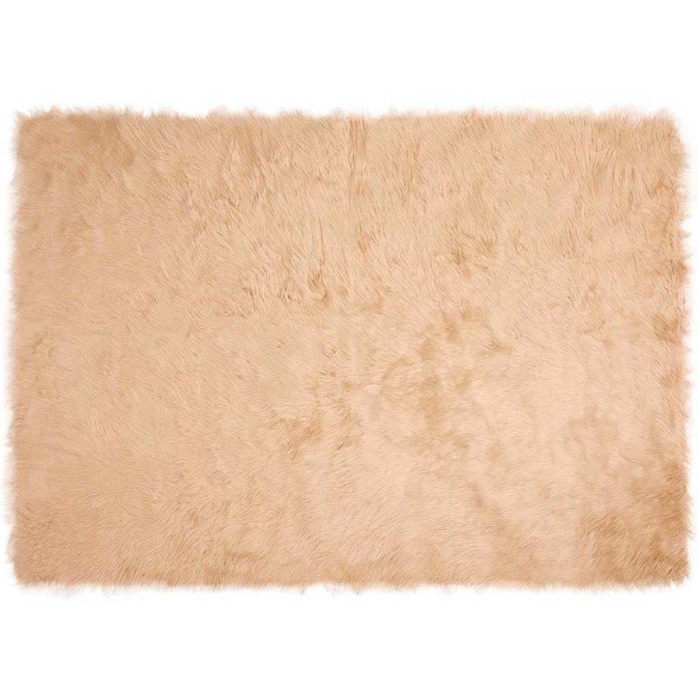 vidaXL Fusk Skinnmatta Tafalla Beige 140 x 200 cm Polyester