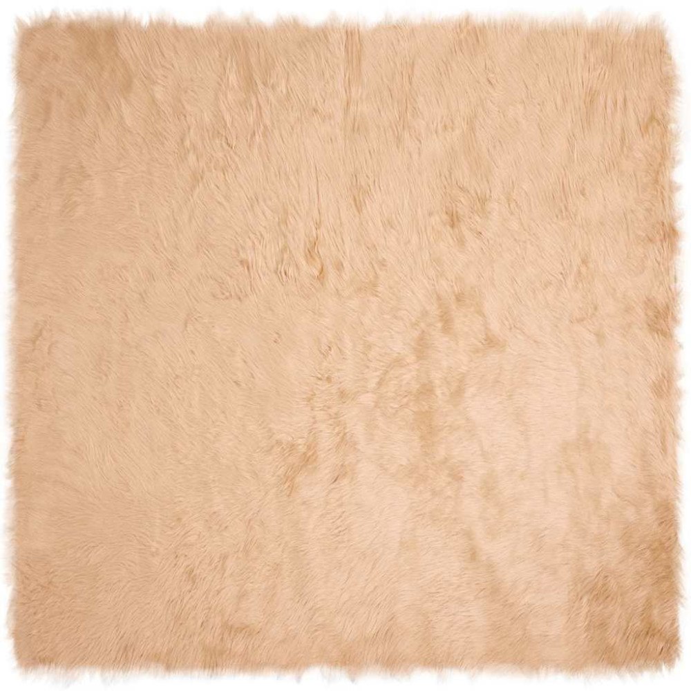 vidaXL Fusk Skinnmatta Tafalla Beige 200 x 200 cm Polyester
