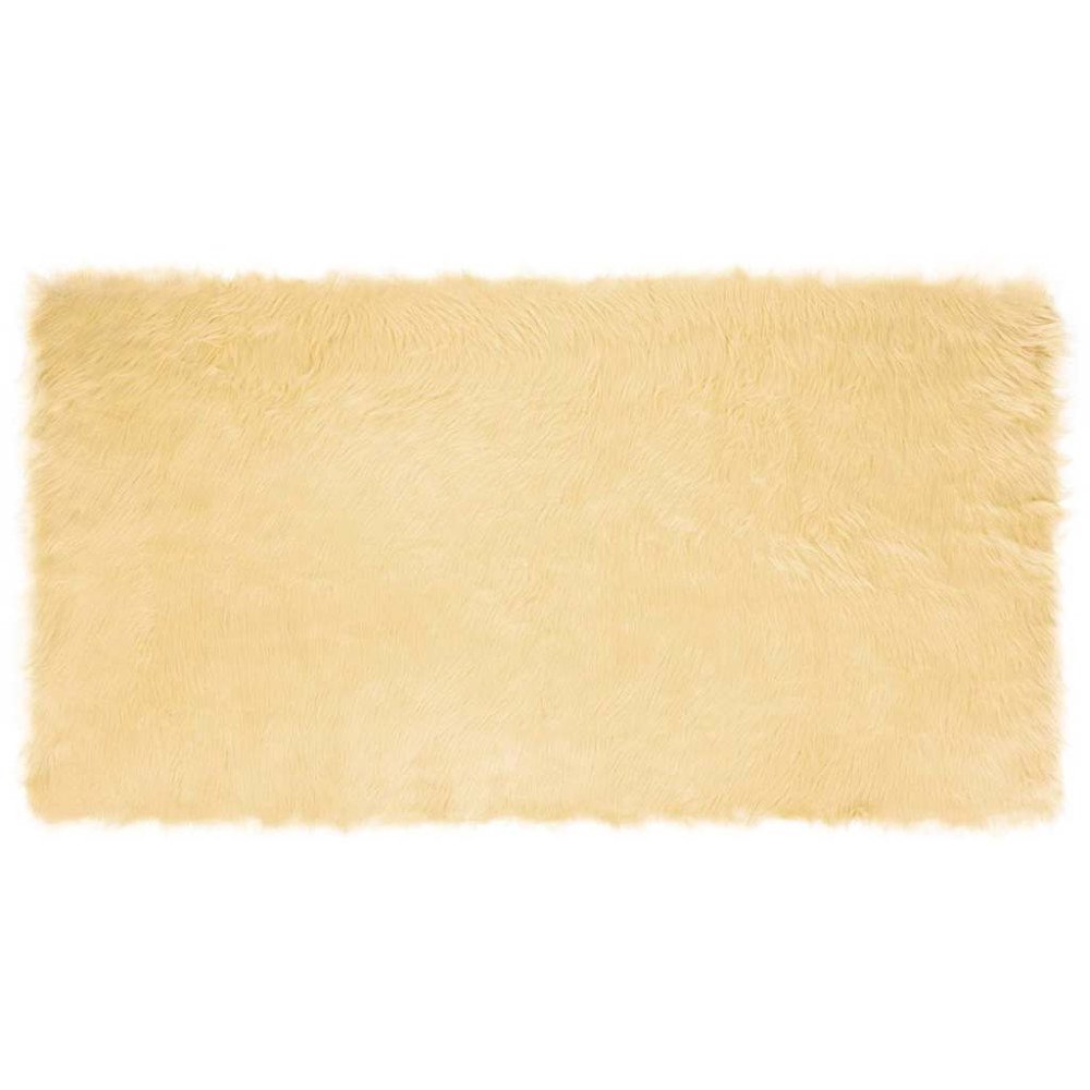 vidaXL Fusk Skinnmatta Tafalla Kräm 80 x 150 cm Polyester