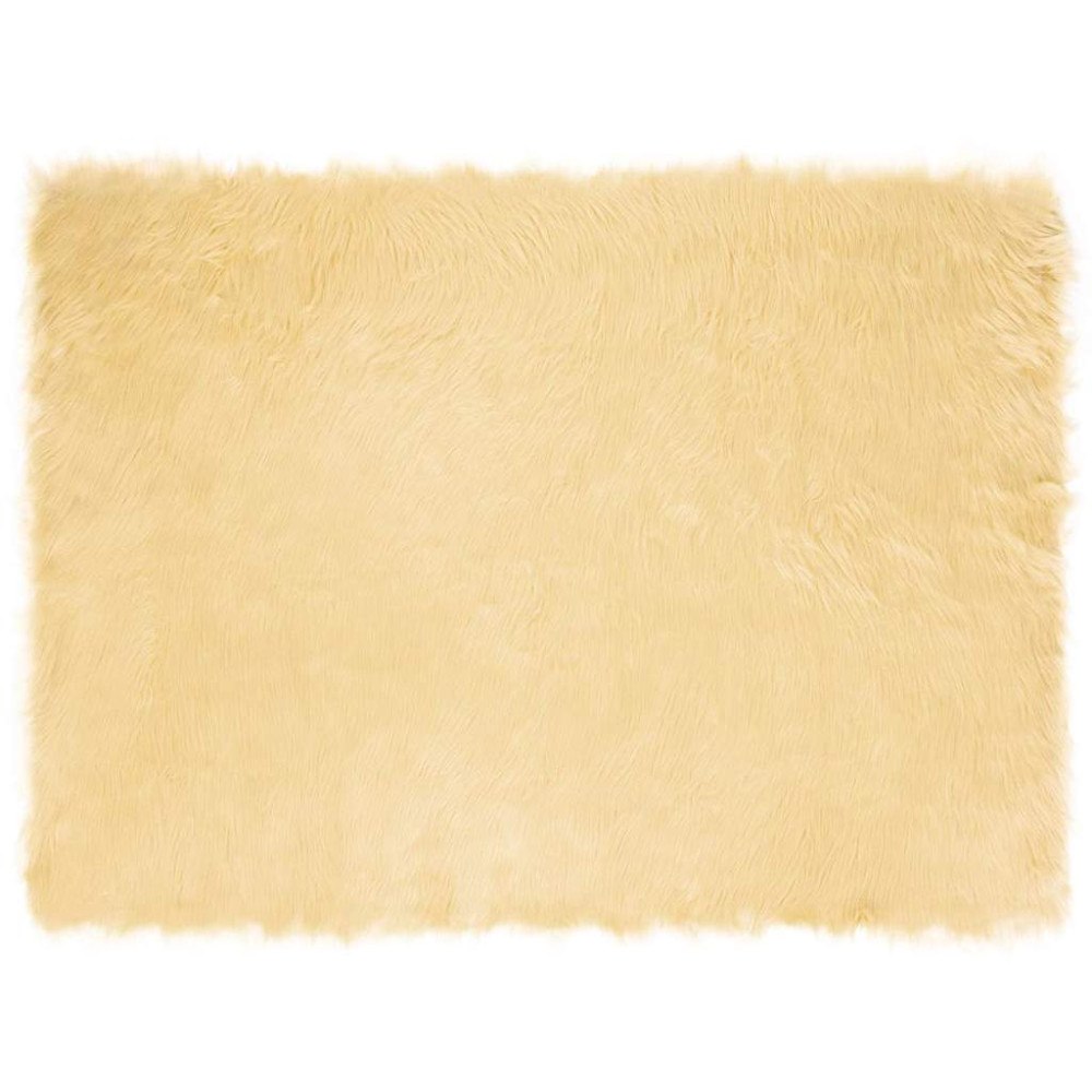 vidaXL Fusk Skinnmatta Tafalla Kräm 160 x 230 cm Polyester