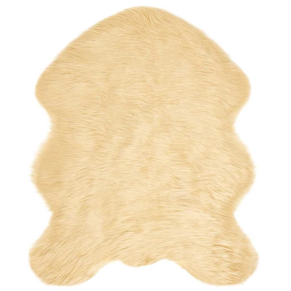vidaXL Fusk Skinnmatta Tafalla Kräm 50 x 80 cm Polyester