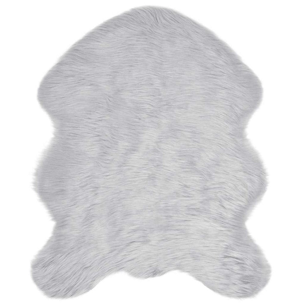 vidaXL Fusk Skinnmatta Tafalla Grå 50 x 80 cm Polyester