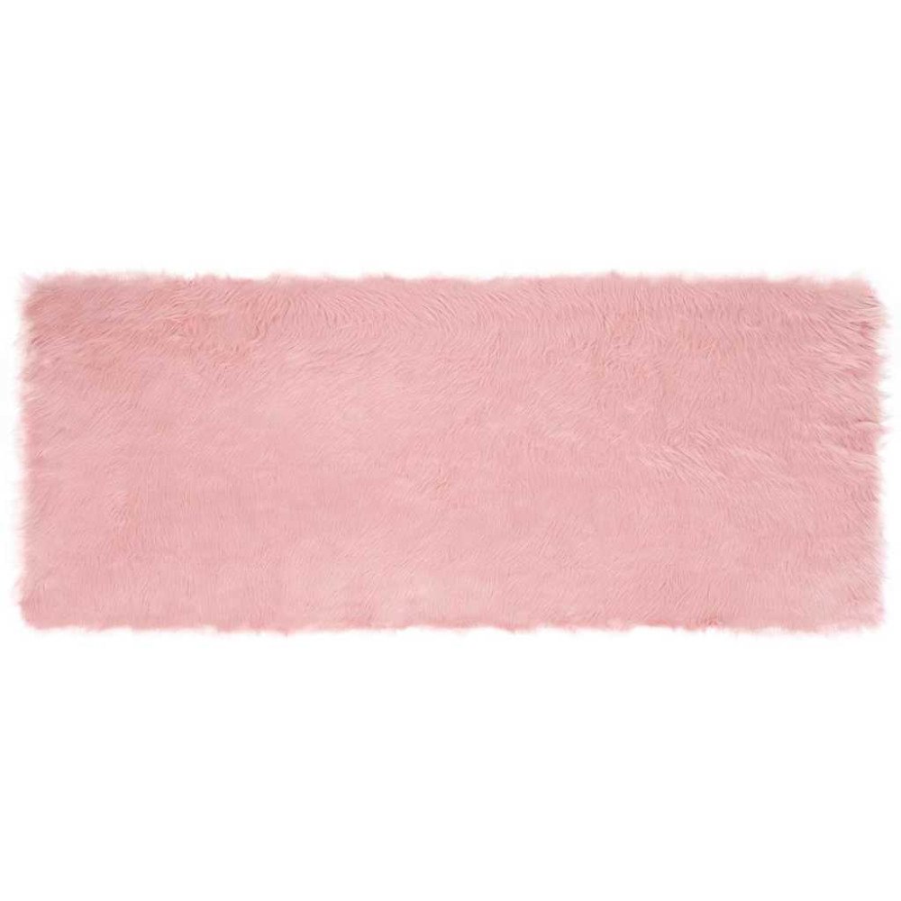 vidaXL Fusk Skinnmatta Tafalla Rosa 80 x 200 cm Polyester