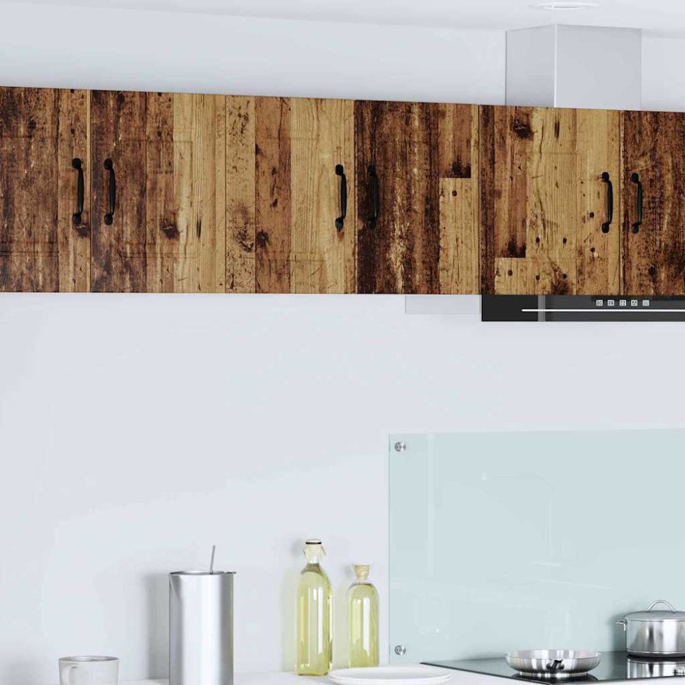 vidaXL Väggskåp för kök med hylla 2 pcs Gammalt trä 30 x 31 x 40 cm