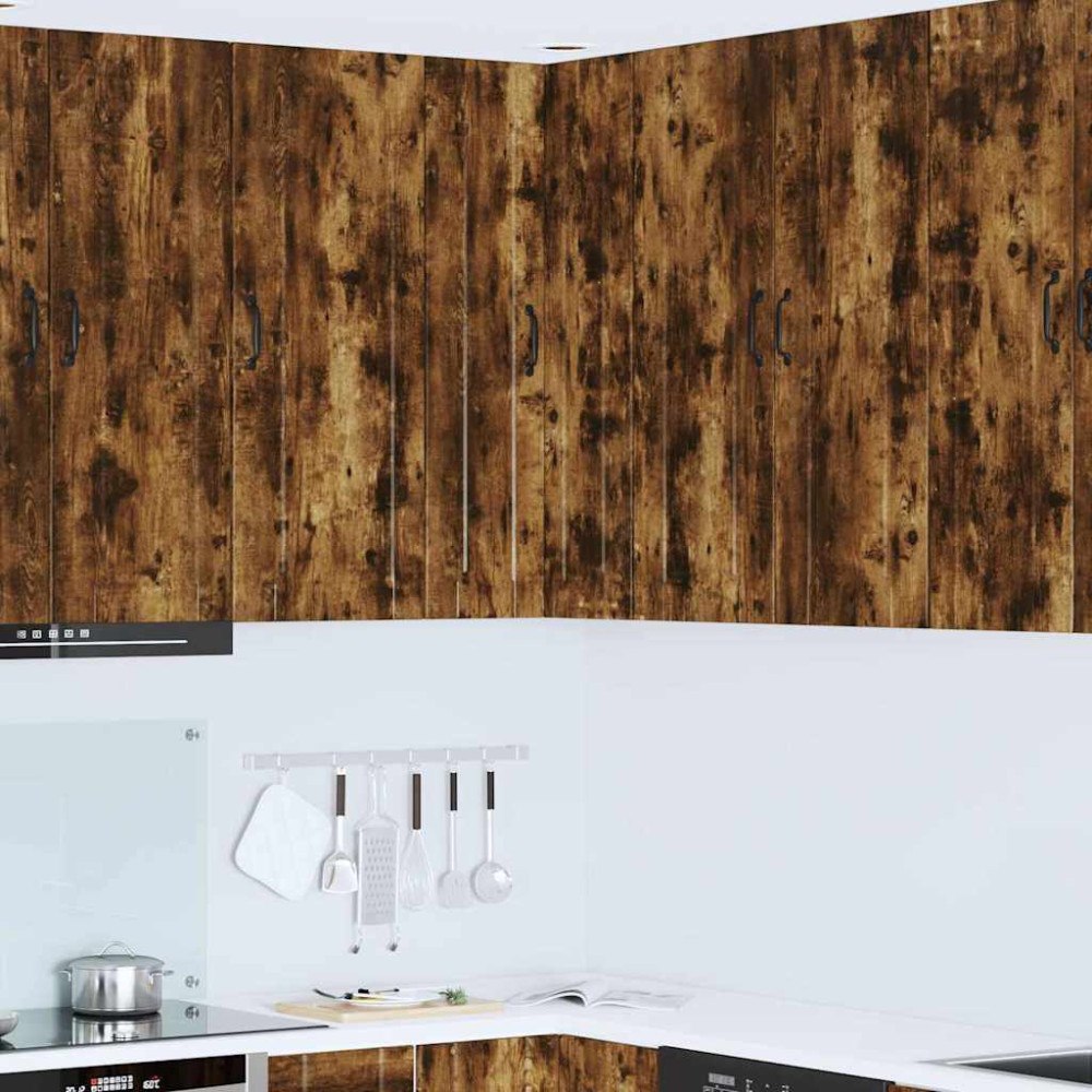 vidaXL Köksskåp med hylla Rökt ek 57 x 57 x 100 cm Konstruerat trä