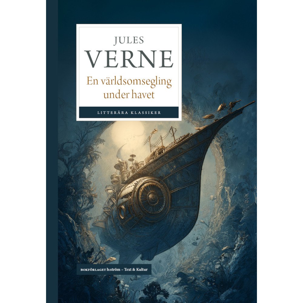 Jules Verne En världsomsegling under havet (bok, danskt band)