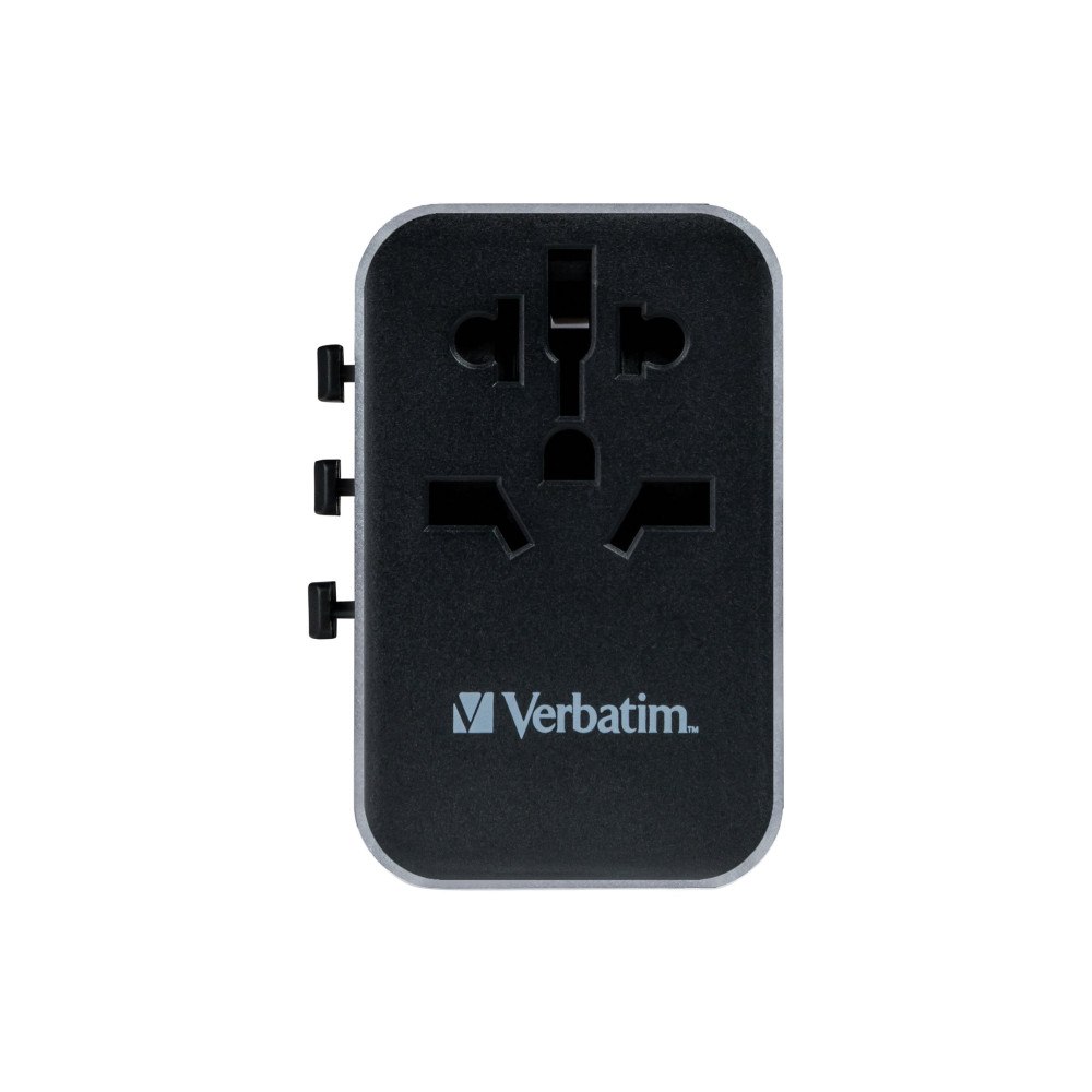 VERBATIM Verbatim UTA-04 strömadapter - universell - 2 x USB-C, 3 x USB typ A - 61 Watt