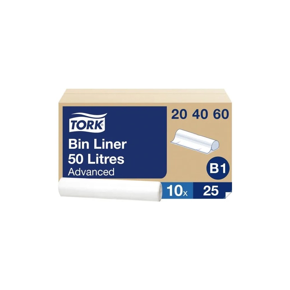 TORK Tork - sopkorgsinsats - 50 L - plast - transparent - paket med 25