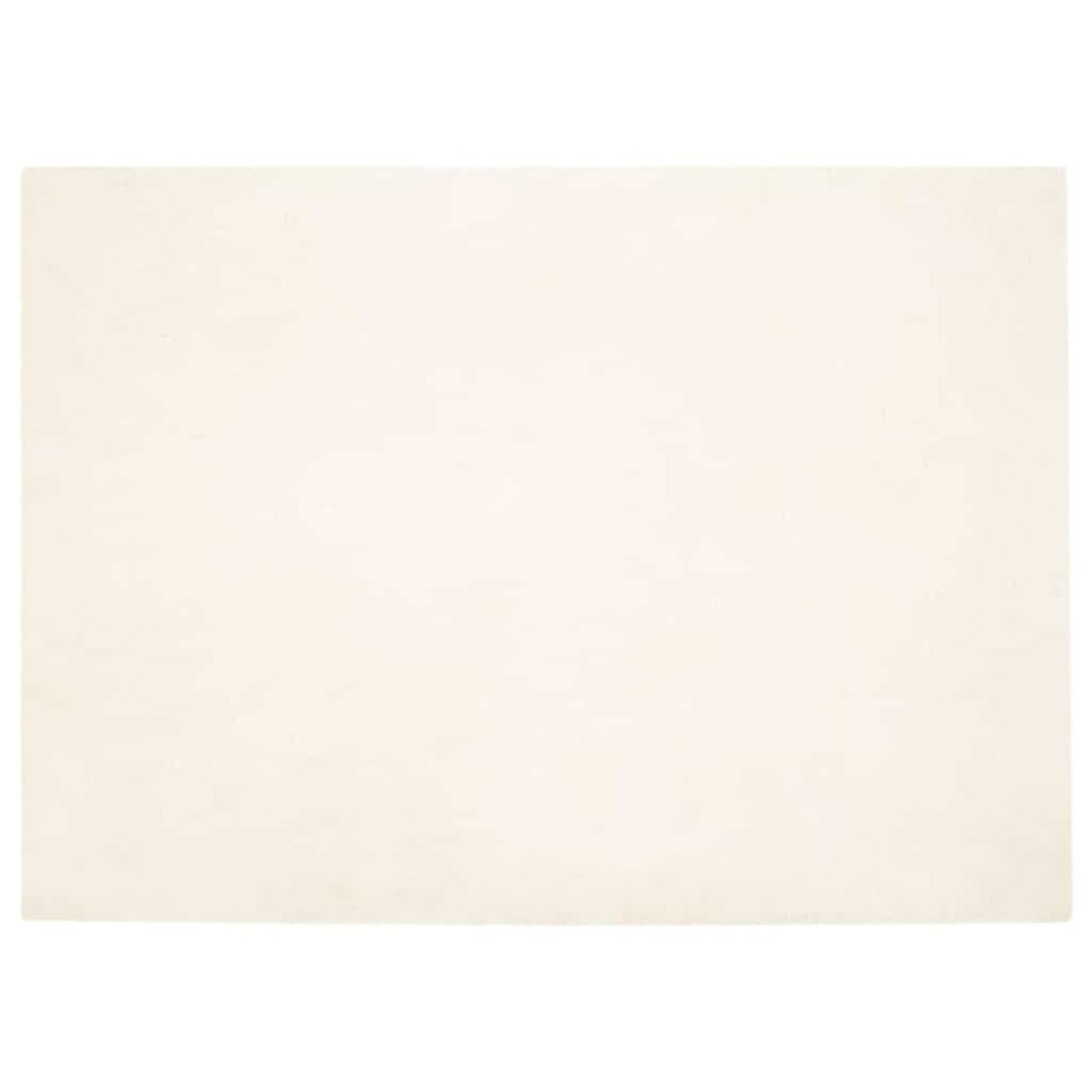 vidaXL Fusk-kaninpälsmatta Vit 200 x 280 cm Polyester